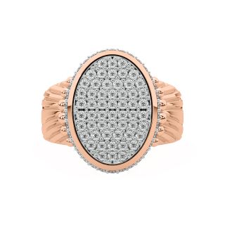 Wesley Round Diamond Ring For Men